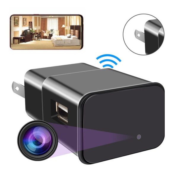 Cargador De Pared Usb 1080p Cámara Espía Oculta Wifi Enchufe
