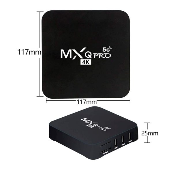 TV BOX MXP PRO 5G ANDROID 10.1 4K 2GB RAM 16GB ROOM WIFI USB HDMI DDR