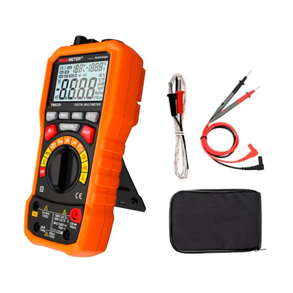 Multimetro Digital Peakmeter Pm8229 5 En 1 Sonometro Lux