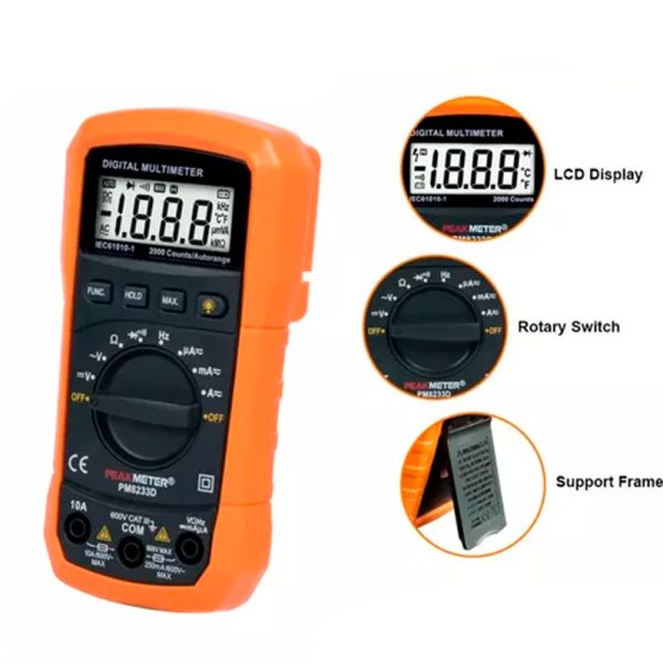 Multimetro Digital Peakmeter Pm8229 5 En 1 Sonometro Lux