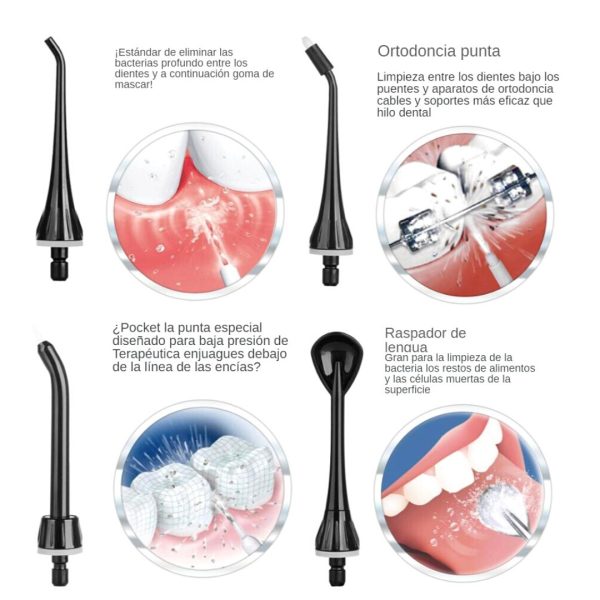 Irrigador Oral Blanqueo Dental Electrico recargable 3 modos