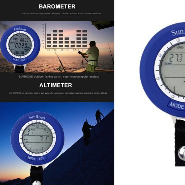 Altimetro de Mano Pesca Presion Temperatura Barometro Portatil