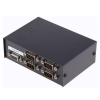 Switch 4 Puertos Serial Rs232 9 Pines Macho Red Audio Video