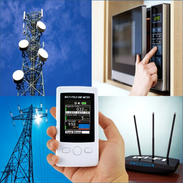 Medidor campo electromagnético múltiple Tenmars Gauss RF 2000mG alarma