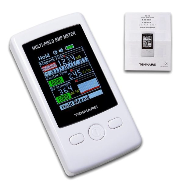 Medidor campo electromagnético múltiple Tenmars Gauss RF 2000mG alarma