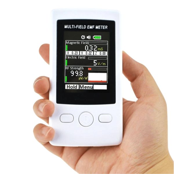 Medidor campo electromagnético múltiple Tenmars Gauss RF 2000mG alarma
