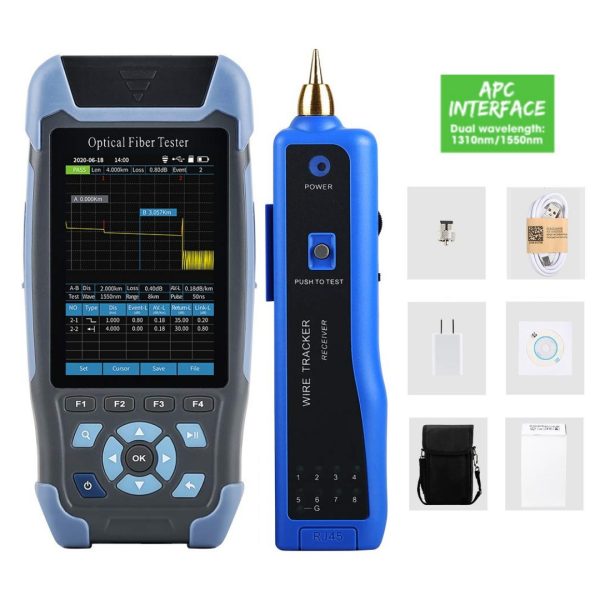 Reflectómetro Óptico Otdr Apc Ols Vfl Rj45 1310nm 1550nm