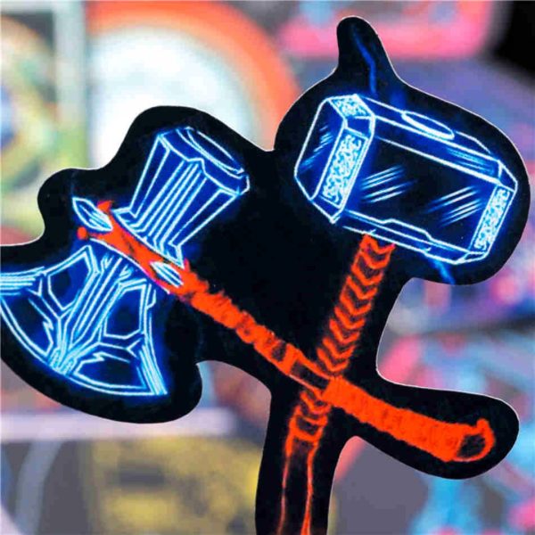 30 Stickers Super Heroe Disney Marvel Laptop Carro Bicicleta Moto Guitarra