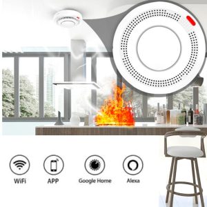 Sensor Detector Humo Inteligente Wifi Tuya Android iPhone