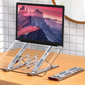 Soporte Aluminio Antideslizante Laptop Tablet 6 Niveles Metalico