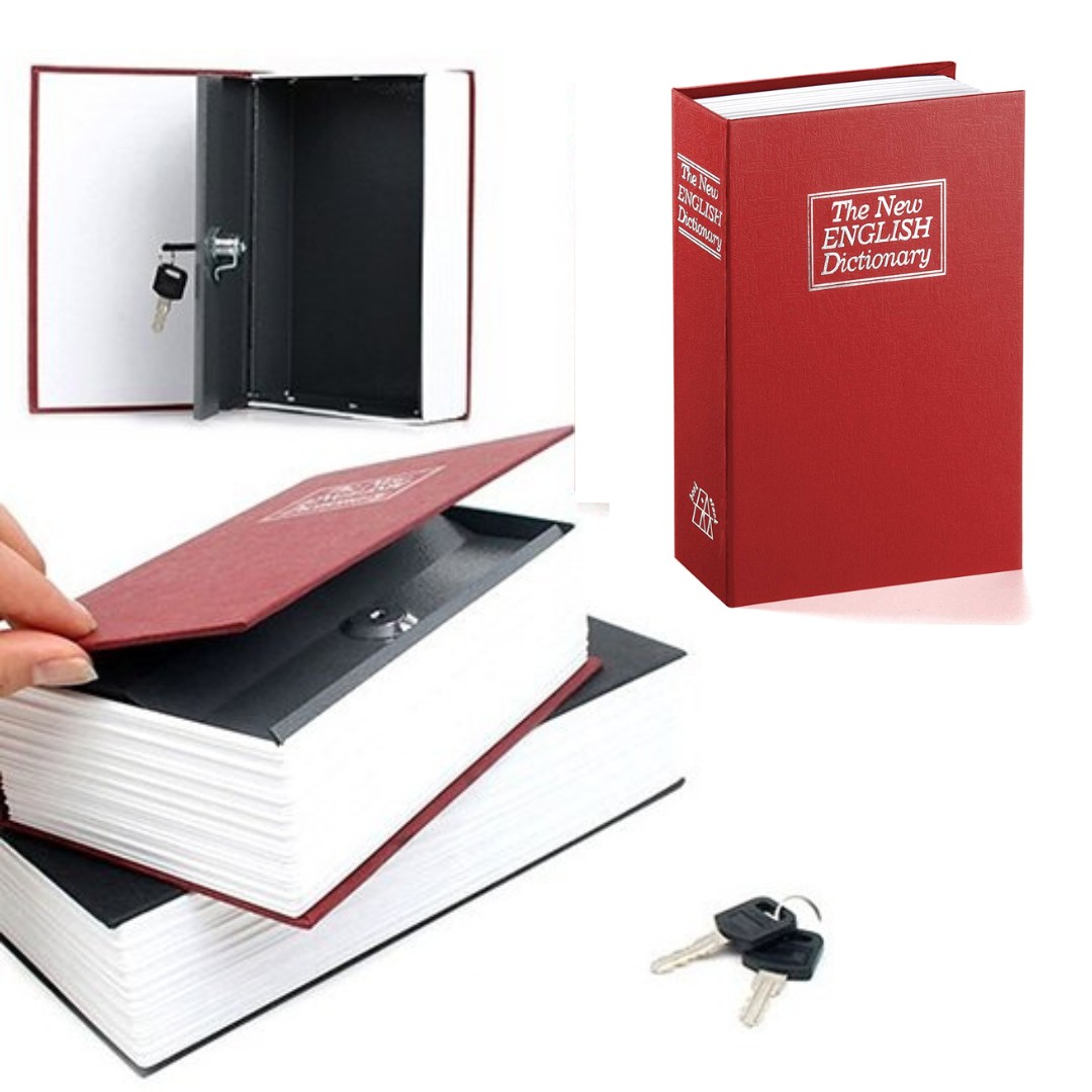 Caja De Seguridad Tipo Libro Metalica Con Llaves Caja Fuerte - Impormel