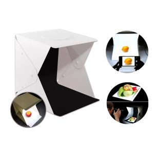 Caja De Luz Plegable Fotografo Estudio Fotografico 30x30 Led