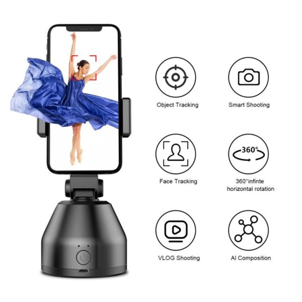 Tripode Giratorio Para Celular Con Bateria Recargable 360°
