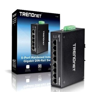 Switch Industrial Trendnet Ti-g50 5 Puertos Gigabit Con Riel