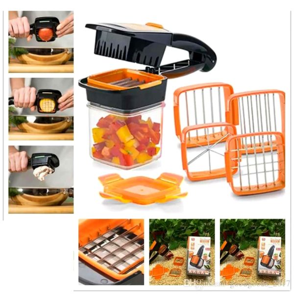 Cortador Manual De Vegetales Y Frutas 5 En 1 Corta Rebana