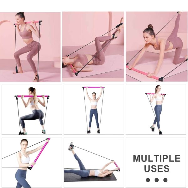 Kit Para Pilates Resistencia Fuerza Excelente Diseño Yoga