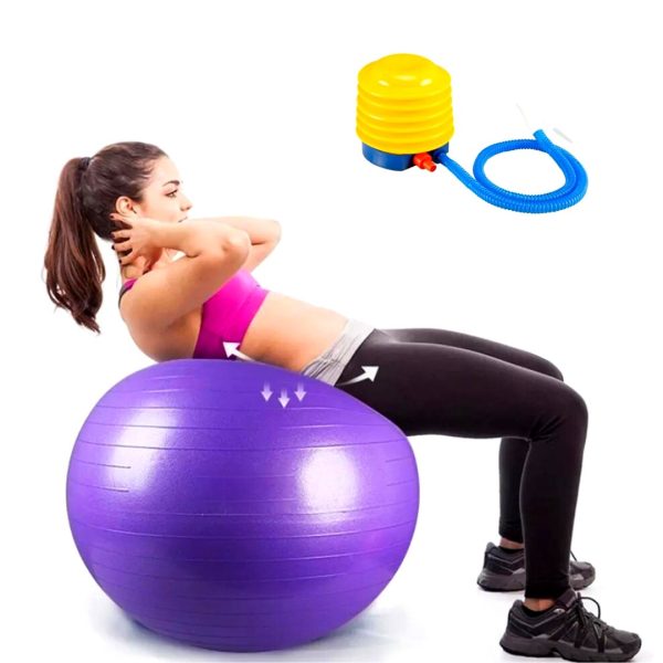Pelota De Yoga 65 Cm Con Válvula 65cm Para Ejercicio Pilates