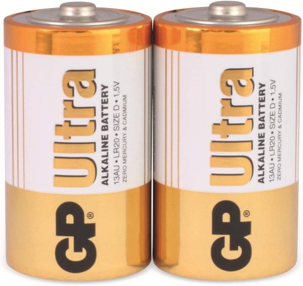 Blister Pilas Alcalinas Tamaño D 2 Unidades Gp LR20