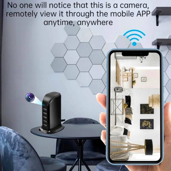 Camara Espia Oculta En Cargador Usb Hub Portatil Vigilancia