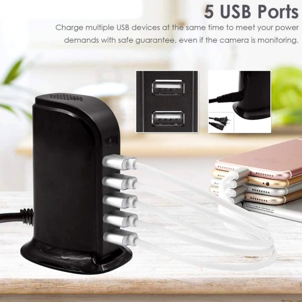 Camara Espia Oculta En Cargador Usb Hub Portatil Vigilancia