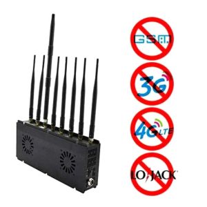 Inhibidor Celulares Portatil Gsm 3g 4g Wifi Portatil Jammer 8 bandas 18W