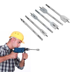 Juego De Brocas Aleta 6 Piezas Para Madera 3/8" A 1"