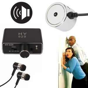 Micrófono De Contacto Profesional Pared Escucha Audio Puerta Espia Supersensible