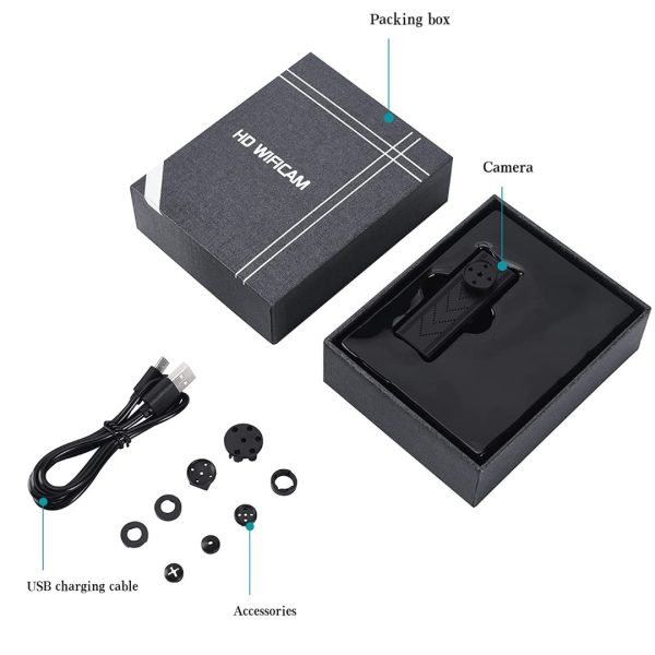 Camara Espia Oculta Tipo Boton 1080P Soporta Micro Sd WIFI P2P