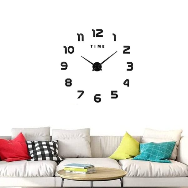 Reloj Pared 3D Pegatinas Aguja De Cuarzo Diseño Moderno