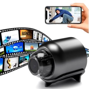 Mini Cámara WiFi Vigilancia 1080P Visión Nocturna IP Gran Angular Interiores
