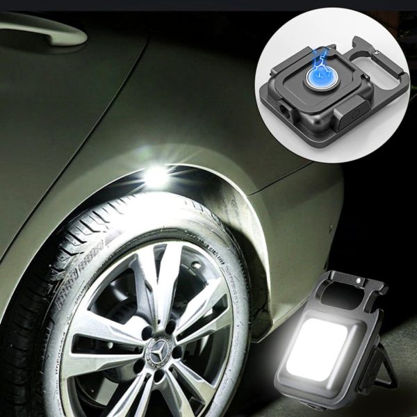 Mini Lampara LED Linterna Bolsillo Portátil Recargable USB Acampar Aire Libre Senderismo