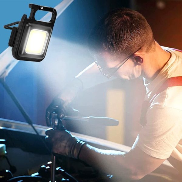 Mini Lampara LED Linterna Bolsillo Portátil Recargable USB Acampar Aire Libre Senderismo