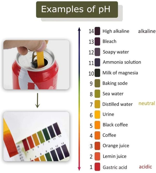 80 Tiras De Pruebas Papel Ph 1-14 Papel Tornasol Agua Acidez