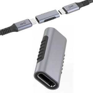 Adaptador USB Tipo C Hembra a Hembra Extension Conector Portátil 10gbps