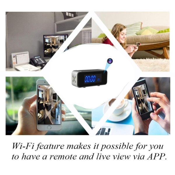 Camara Reloj Espia Ip Wifi 3 EN 1 Hd 1080p Vision Nocturna Bluetooth