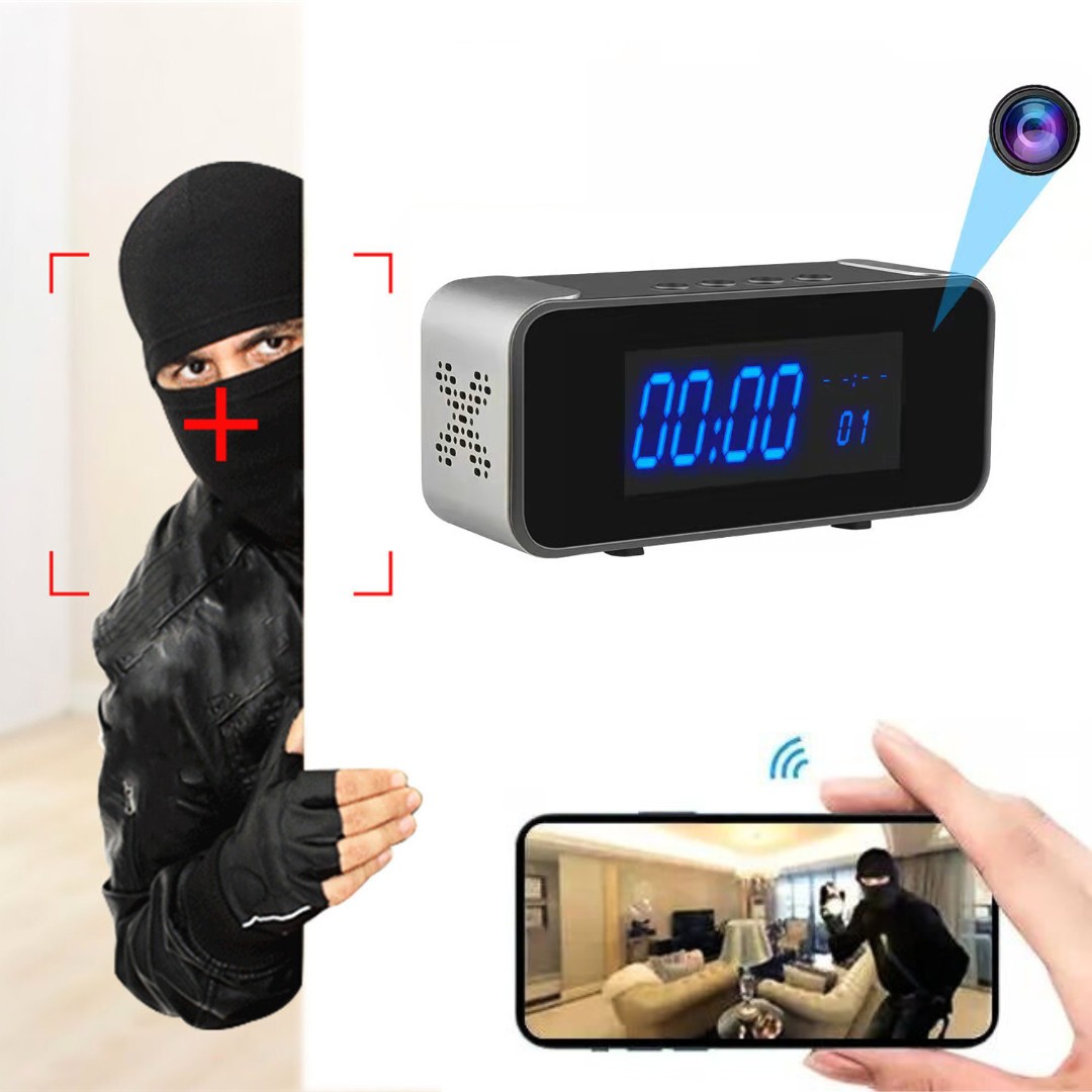 Camara Reloj Espia Ip Wifi 3 EN 1 Hd 1080p Vision Nocturna Bluetooth -  Impormel