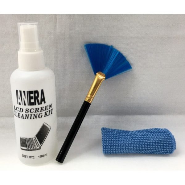 Limpiador De Pantalla De Laptop Celular Spray Brocha Toalla