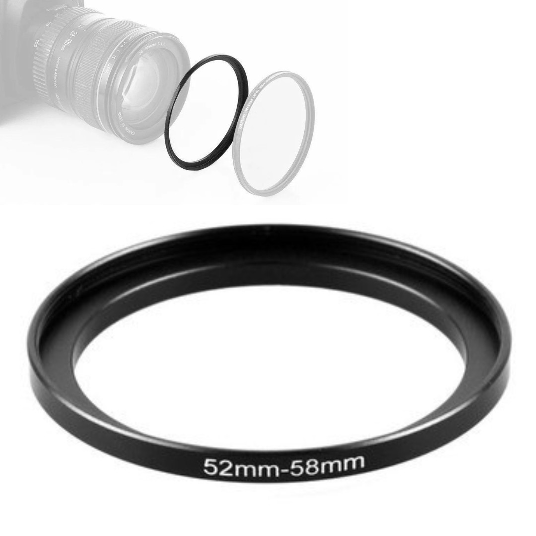Anello Adattatore Filtri 52mm A 55mm - Step Up Ring In Alluminio Per Obiettivi Fotografici - Foto 9