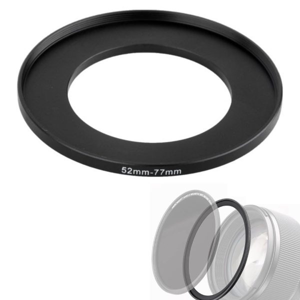 ANELLO ADATTATORE OBIETTIVI 77mm STEP UP DOWN FILTRI 52 55 58 62 67 72 - Foto 3
