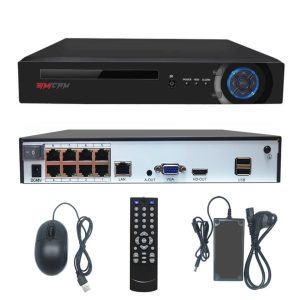 Nvr 8 canales POE Onvif 4K 8MP 5MP 4MP Camara IP Sistema CCTV Audio