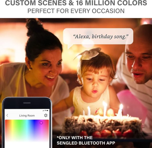 Foco Inteligente Sengled Cambia Color Alexa Bluetooth Smart