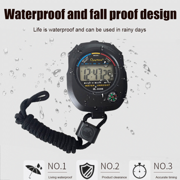 Cronómetro Digital Electrónico Multifunción Impermeable Entrenadores