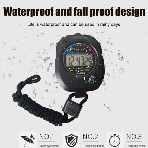 Cronómetro Digital Electrónico Multifunción Impermeable Entrenadores