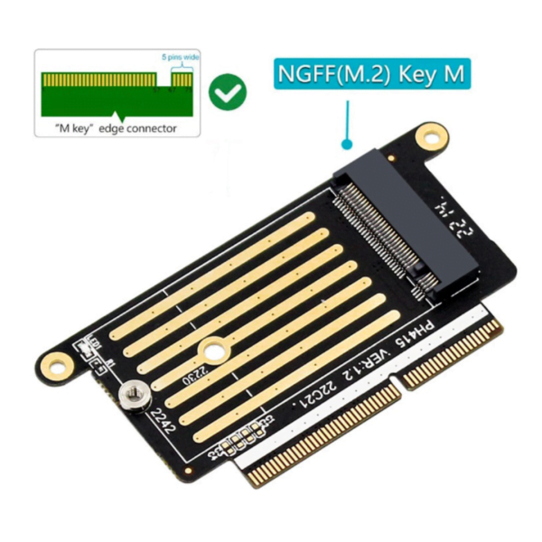 Adaptador De Ssd A1708 Nvme Pci Express A Ngff M2
