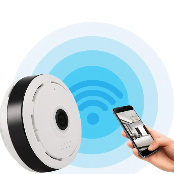 Cámara IP WiFi de 360 Grados Ojo de Pez HD 960P 2MP Panorámica