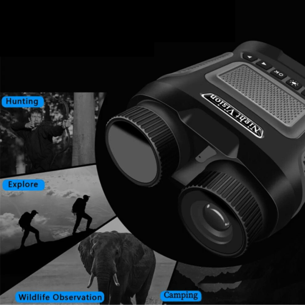 Telescopio Binoculares Recargables DT29 2,5 K UHD 40M pX Zoom 8X 300M Visión Nocturna Digital Infrarroja Caza Camping