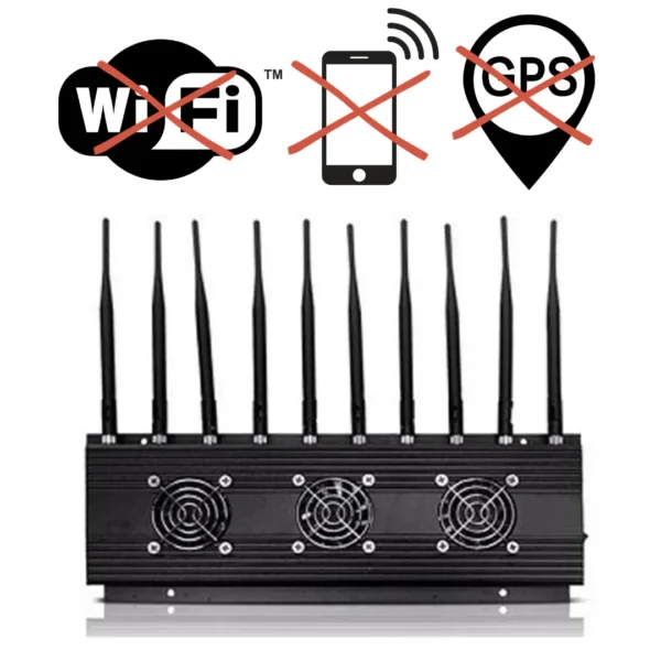 Inhibidor Señal Celular | Gsm 3G 4G 5G Wifi | Jammer 10 Antenas