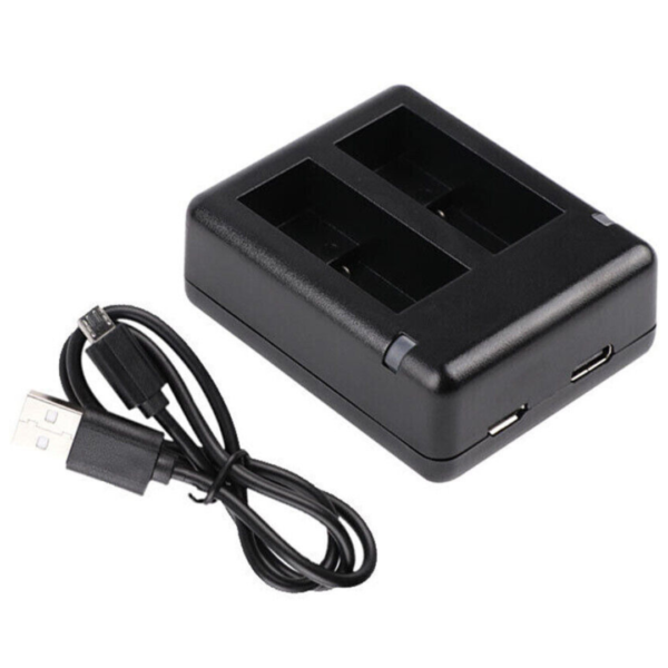 Cargador de Batería Doble para Gopro Go Pro Hero 11 10 9 con Cable USB