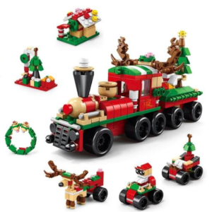 Lego 6 en 1 Tipo Tren de Navidad Juguete Niños Regalo Adorno