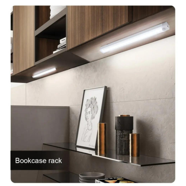Luz LED Nocturna Sensor de Movimiento Inalámbrica Recargable Armario Cocina